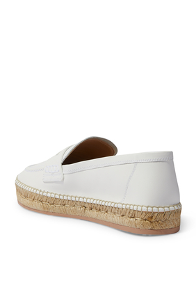 Lido Leather Espadrille Loafers
